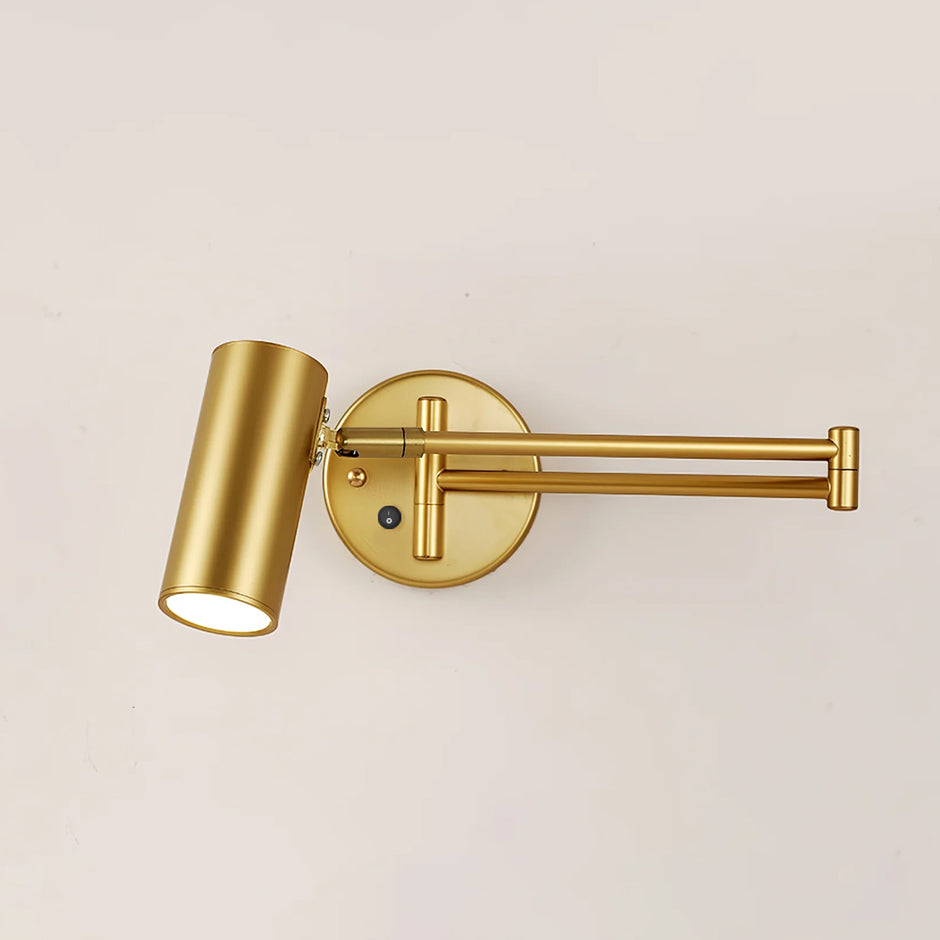 Modern Wall Sconces | Adjustable Swing Arm Wall Lamp with Sleek Iron Design | Versatile Lighting for Home Decor