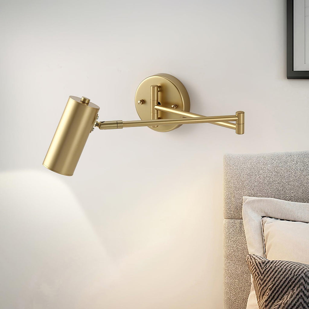 Modern Wall Sconces | Adjustable Swing Arm Wall Lamp with Sleek Iron Design | Versatile Lighting for Home Decor