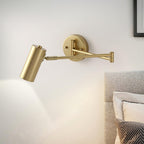 Modern Wall Sconces | Adjustable Swing Arm Wall Lamp with Sleek Iron Design | Versatile Lighting for Home Decor