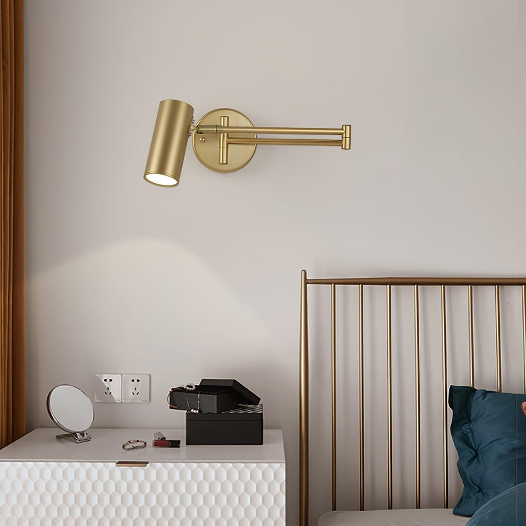 Modern Wall Sconces | Adjustable Swing Arm Wall Lamp with Sleek Iron Design | Versatile Lighting for Home Decor