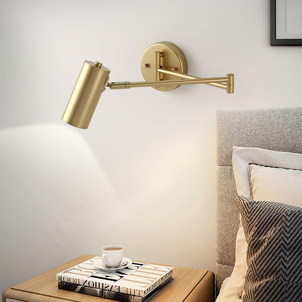 Modern Wall Sconces | Adjustable Swing Arm Wall Lamp with Sleek Iron Design | Versatile Lighting for Home Decor