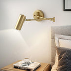 Modern Wall Sconces | Adjustable Swing Arm Wall Lamp with Sleek Iron Design | Versatile Lighting for Home Decor