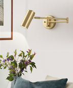 Modern Wall Sconces | Adjustable Swing Arm Wall Lamp with Sleek Iron Design | Versatile Lighting for Home Decor