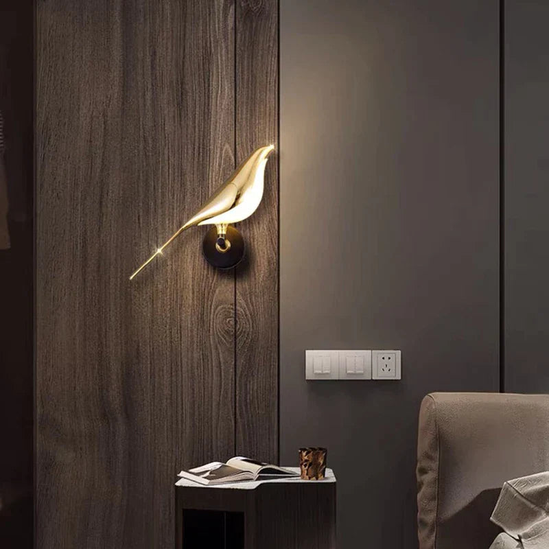 Modern Wall Sconces | Bird-Shaped Design with Adjustable Brightness | Unique Lighting for Lively Interiors