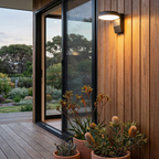 Modern Waterproof Outdoor Wall Sconce with Motion Sensor | Adjustable LED Light for Enhanced Safety