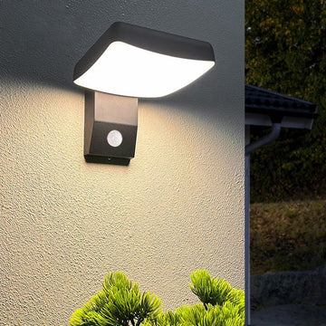 Modern Waterproof Outdoor Wall Sconce with Motion Sensor | Adjustable LED Light for Enhanced Safety