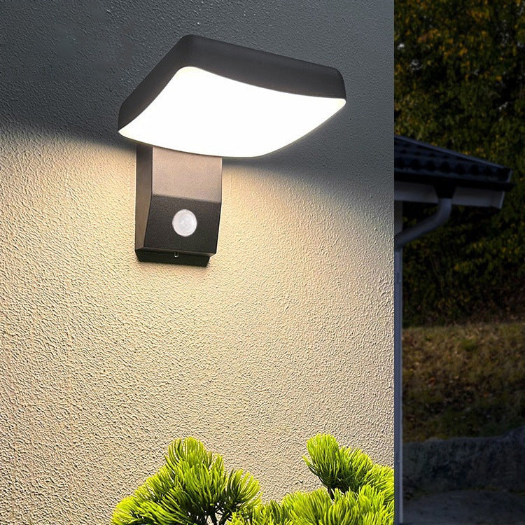 Modern Waterproof Outdoor Wall Sconce with Motion Sensor | Adjustable LED Light for Enhanced Safety