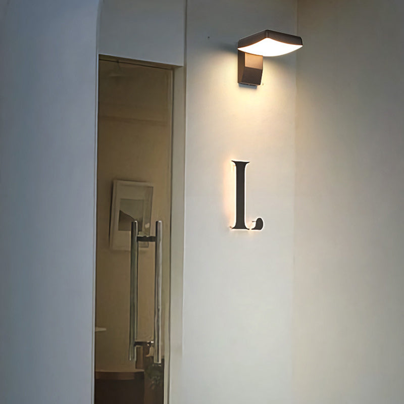 Modern Waterproof Outdoor Wall Sconce with Motion Sensor | Adjustable LED Light for Enhanced Safety