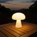 Mushroom-Shaped Table Lamp with Warm White LED Light | Minimalist Design for Cozy Living Room Ambiance
