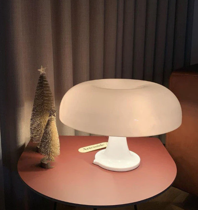 Mushroom Table Lamp, LED Rechargeable Accent Light, Living Room Bedroom