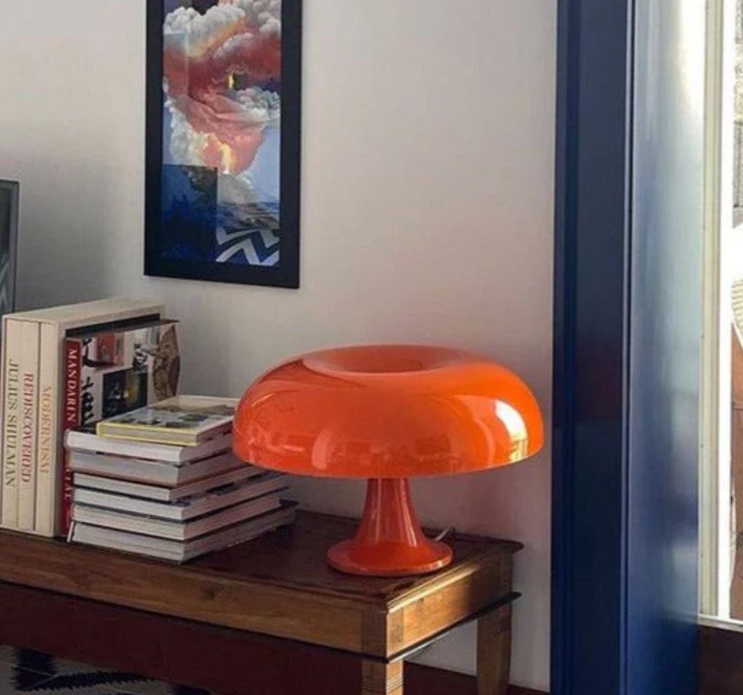 Mushroom Table Lamp, LED Rechargeable Accent Light, Living Room Bedroom