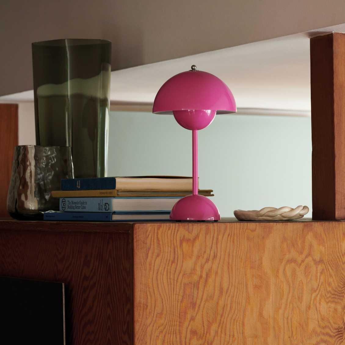 Mushroom Table Lamp, Cordless Rechargeable LED, Bedside Night Light
