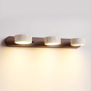 Natural Elegance | Wall Sconce Light with Dual Glow | Modern Travertine Design for Cozy Ambiance