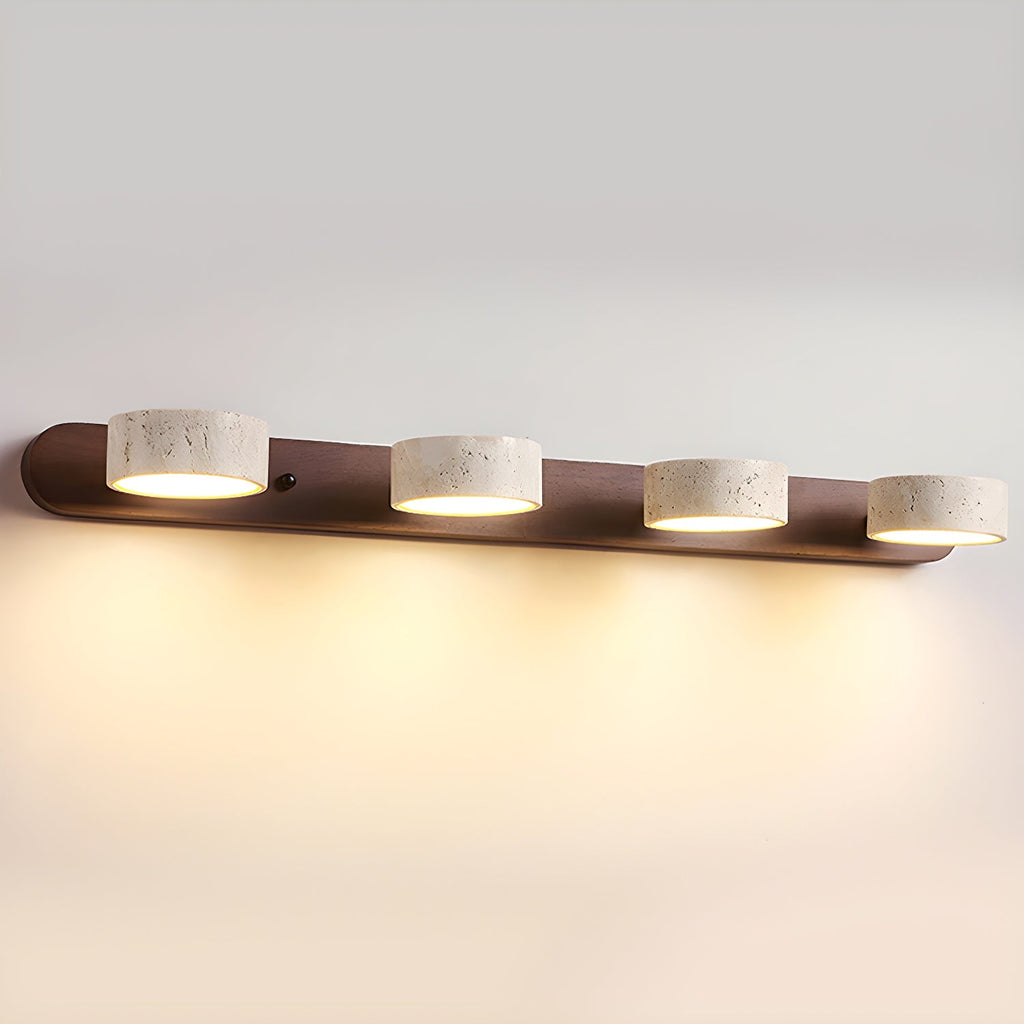 Natural Elegance | Wall Sconce Light with Dual Glow | Modern Travertine Design for Cozy Ambiance