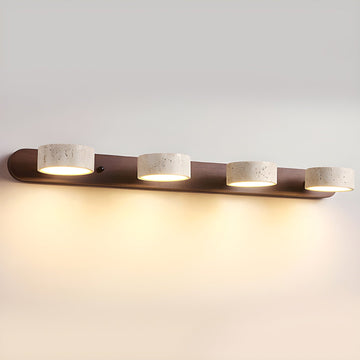 Natural Elegance | Wall Sconce Light with Dual Glow | Modern Travertine Design for Cozy Ambiance