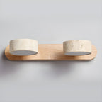Natural Elegance | Wall Sconce Light with Dual Glow | Modern Travertine Design for Cozy Ambiance