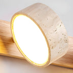 Natural Elegance | Wall Sconce Light with Dual Glow | Modern Travertine Design for Cozy Ambiance
