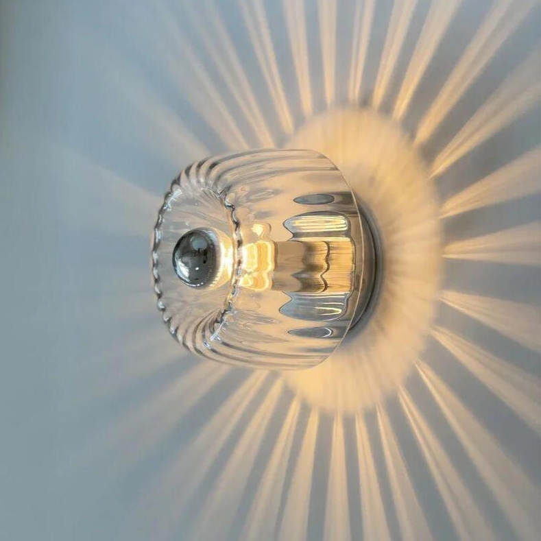 Nordic Bauhaus | Wall Sconce Light with Modern Glass Design | Stylish Illumination for Any Space