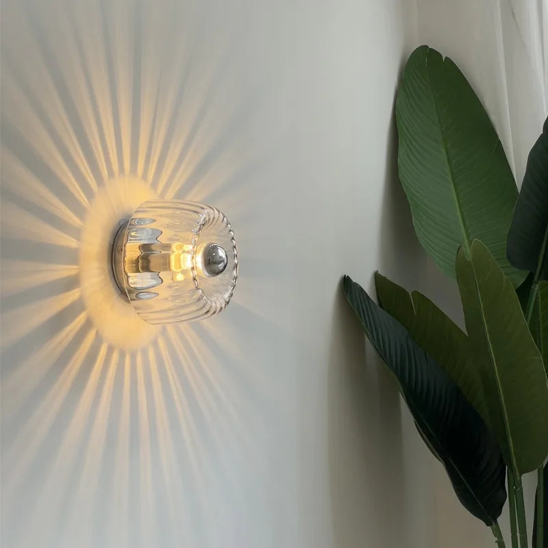 Nordic Bauhaus | Wall Sconce Light with Modern Glass Design | Stylish Illumination for Any Space