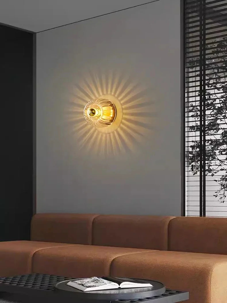 Nordic Bauhaus | Wall Sconce Light with Modern Glass Design | Stylish Illumination for Any Space