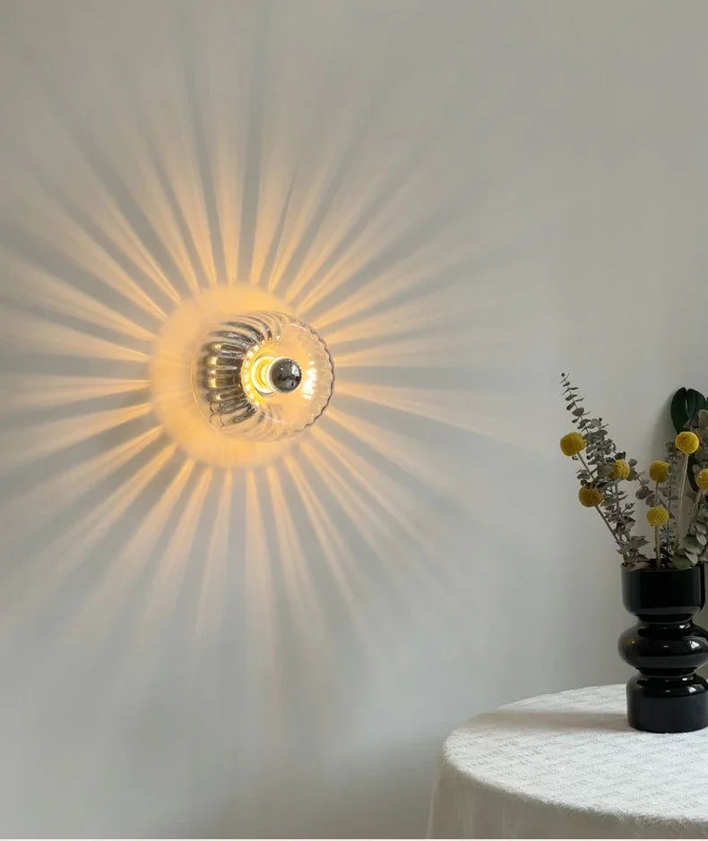 Nordic Bauhaus | Wall Sconce Light with Modern Glass Design | Stylish Illumination for Any Space
