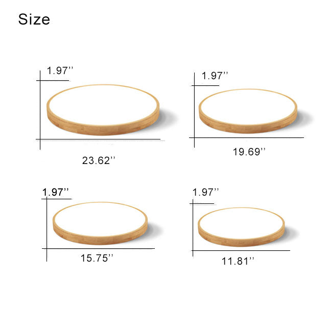 Nordic Collection | Flush Mount Ceiling Light with Adjustable Color Temperature | Modern Wood Design for Stylish Home Illumination