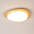 Nordic Collection | Flush Mount Ceiling Light with Adjustable Color Temperature | Wood Grain Finish for Modern Spaces