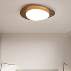 Nordic Collection | Flush Mount Ceiling Light with Adjustable Color Temperature | Wood Grain Finish for Modern Spaces