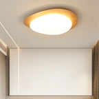 Nordic Collection | Flush Mount Ceiling Light with Adjustable Color Temperature | Wood Grain Finish for Modern Spaces