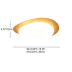 Nordic Collection | Flush Mount Ceiling Light with Adjustable Color Temperature | Wood Grain Finish for Modern Spaces