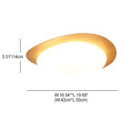 Nordic Collection | Flush Mount Ceiling Light with Adjustable Color Temperature | Wood Grain Finish for Modern Spaces