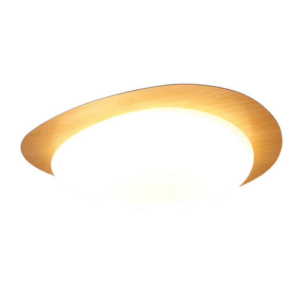 Nordic Collection | Flush Mount Ceiling Light with Adjustable Color Temperature | Wood Grain Finish for Modern Spaces