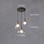 Nordic Collection | Glass Pendant Light with Rippled Shade | Elegant Kitchen Pendant Lighting for Stylish Illumination