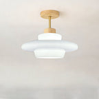 Nordic Cream Flush Mount Ceiling Light with Eye-Care Illumination | Soft, Glare-Free Lighting for Cozy Spaces