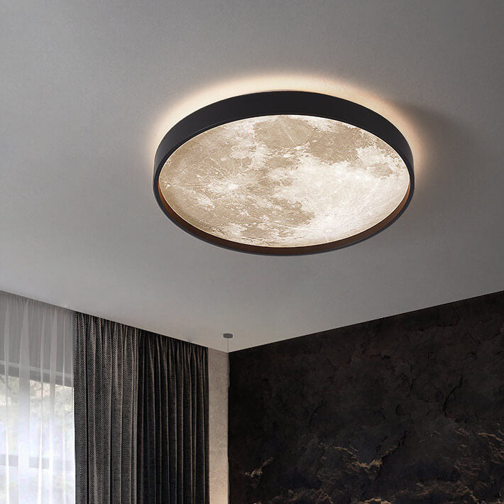 Nordic Creative | Flush Mount Ceiling Light with Color Changing LED | Modern Design for Hallway and Living Room