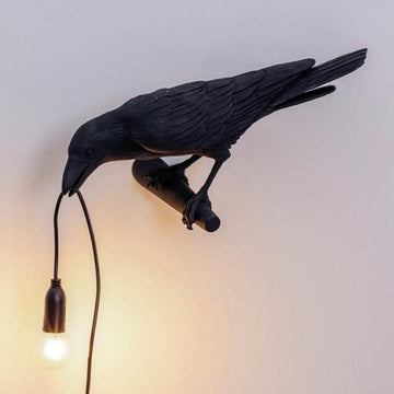 Nordic Crow Bird Lamp | LED Table Lamp with Unique Design | Stylish Decor for Any Room