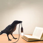 Nordic Crow Bird Lamp | LED Table Lamp with Unique Design | Stylish Decor for Any Room