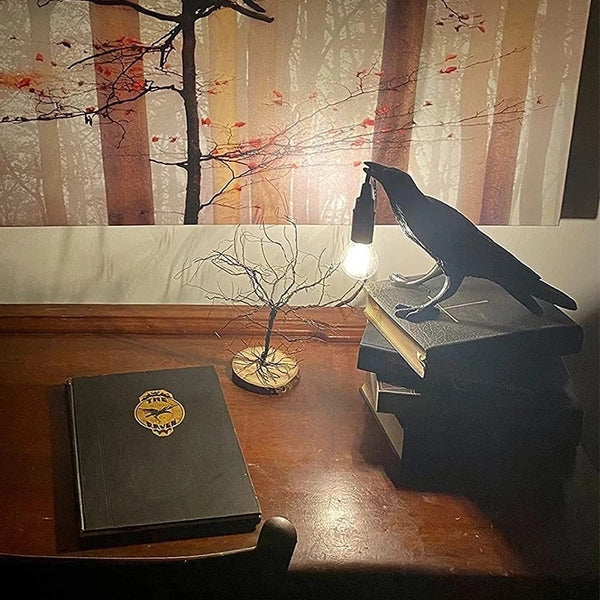 Nordic Crow Bird Lamp | LED Table Lamp with Unique Design | Stylish Decor for Any Room
