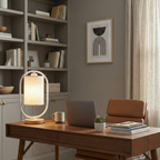 Nordic Elegance | Solid Wood Table Lamp with Linen Shade | Cozy Lighting for Bedroom and Living Room