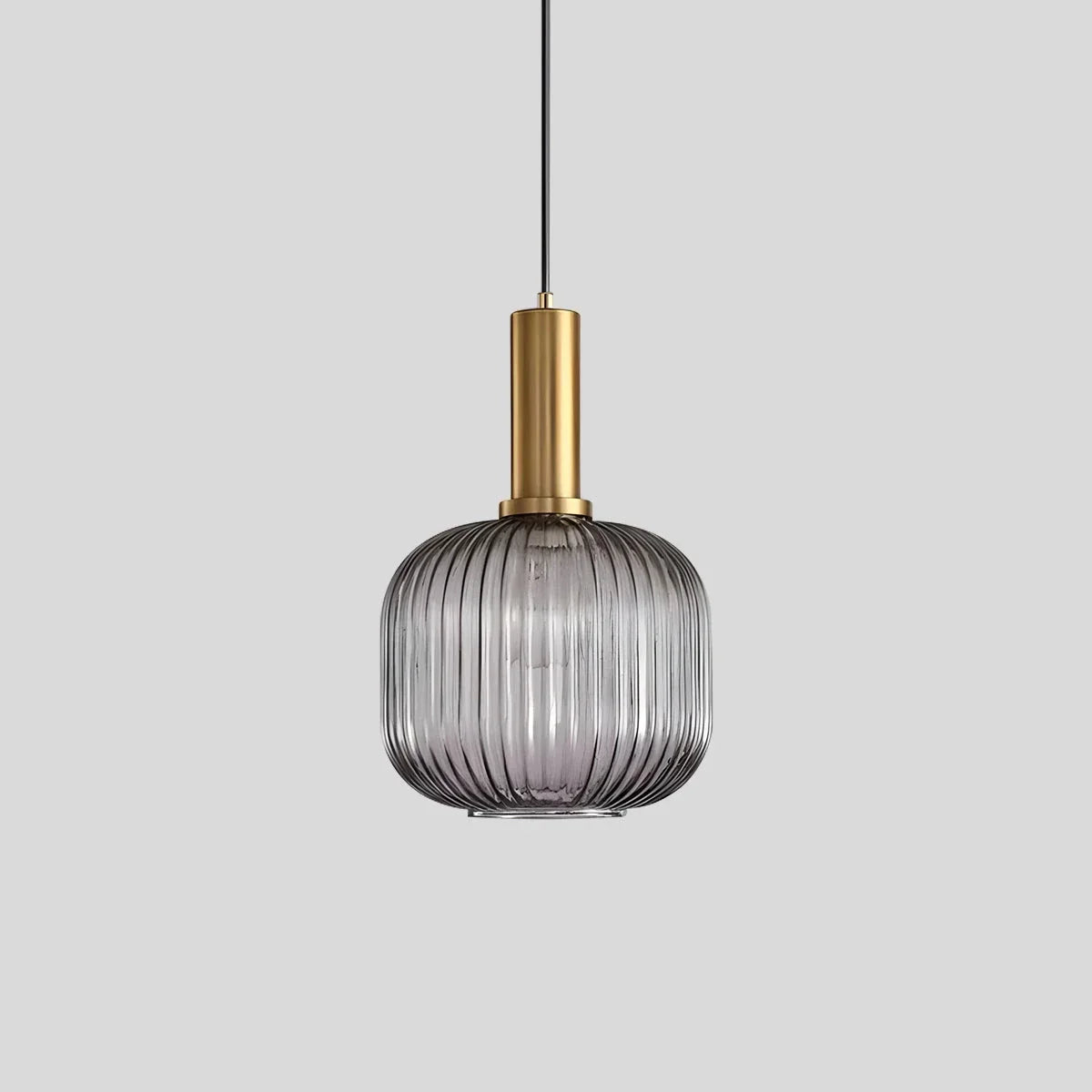 Nordic Glass Pendant Light with Adjustable Height & Brass Finish | Stylish Kitchen Pendant Lighting for Warm Ambience