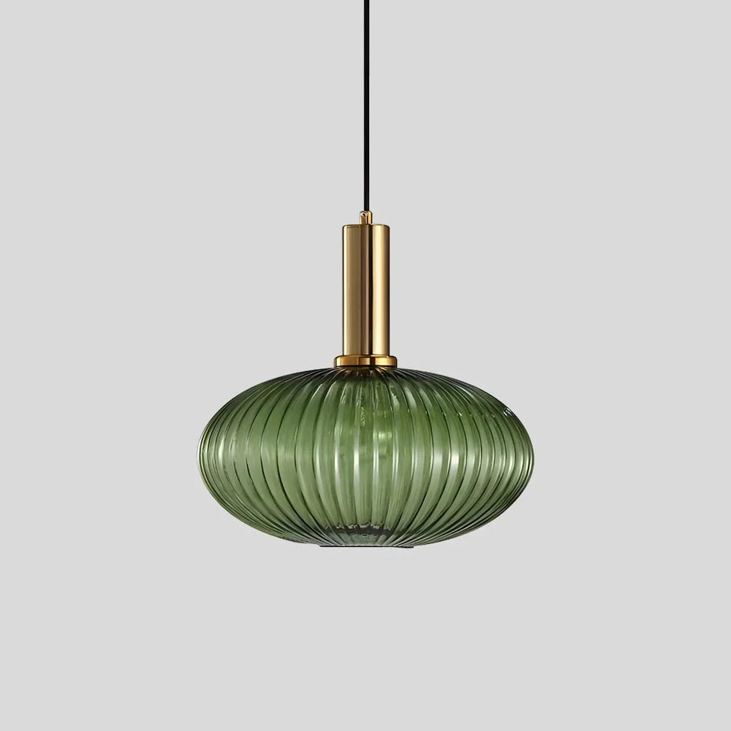 Nordic Glass Pendant Light with Adjustable Height & Brass Finish | Stylish Kitchen Pendant Lighting for Warm Ambience