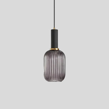 Nordic Glass Pendant Light with Adjustable Height & Brass Finish | Stylish Kitchen Pendant Lighting for Warm Ambience
