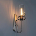 Nordic Glass Wall Sconce Lighting with Artistic Glow | Minimalist Design for Elegant Ambiance