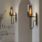 Nordic Glass Wall Sconce Lighting with Artistic Glow | Minimalist Design for Elegant Ambiance