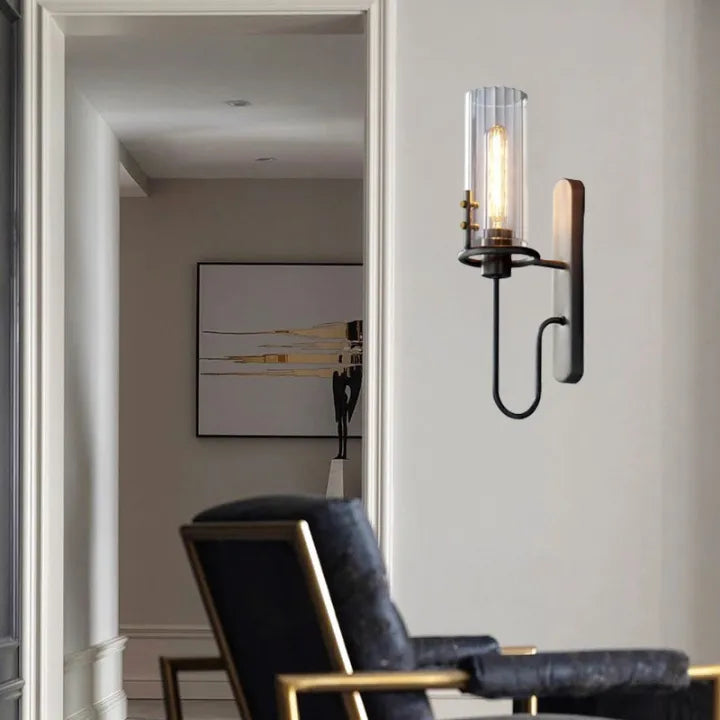 Nordic Glass Wall Sconce Lighting with Artistic Glow | Minimalist Design for Elegant Ambiance