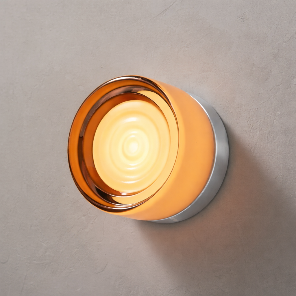 Nordic Luxury | Wall Sconce Lighting with Artistic Stained Glass Shade | Elegant Ambient Illumination for Modern Spaces