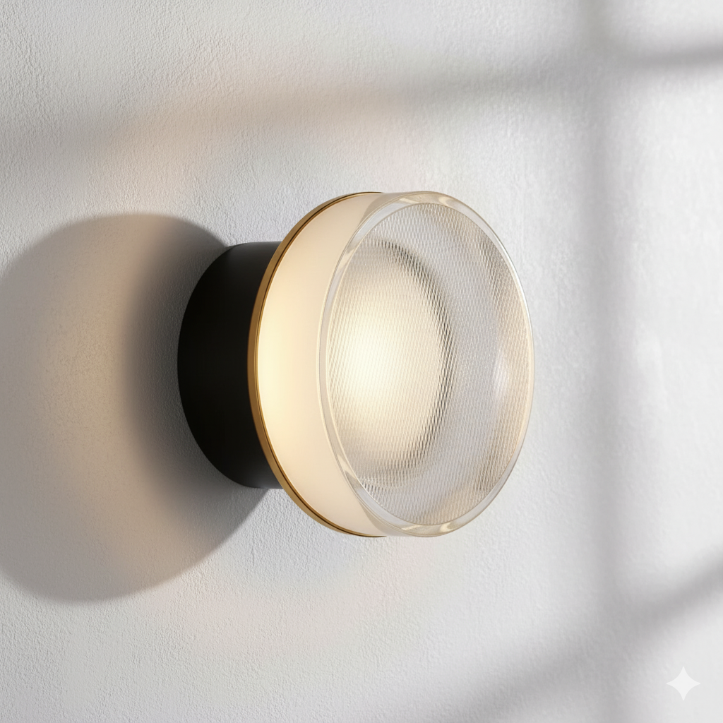 Nordic Luxury | Wall Sconce Lighting with Artistic Stained Glass Shade | Elegant Ambient Illumination for Modern Spaces