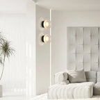 Nordic Luxury | Wall Sconce Lighting with Artistic Stained Glass Shade | Elegant Ambient Illumination for Modern Spaces