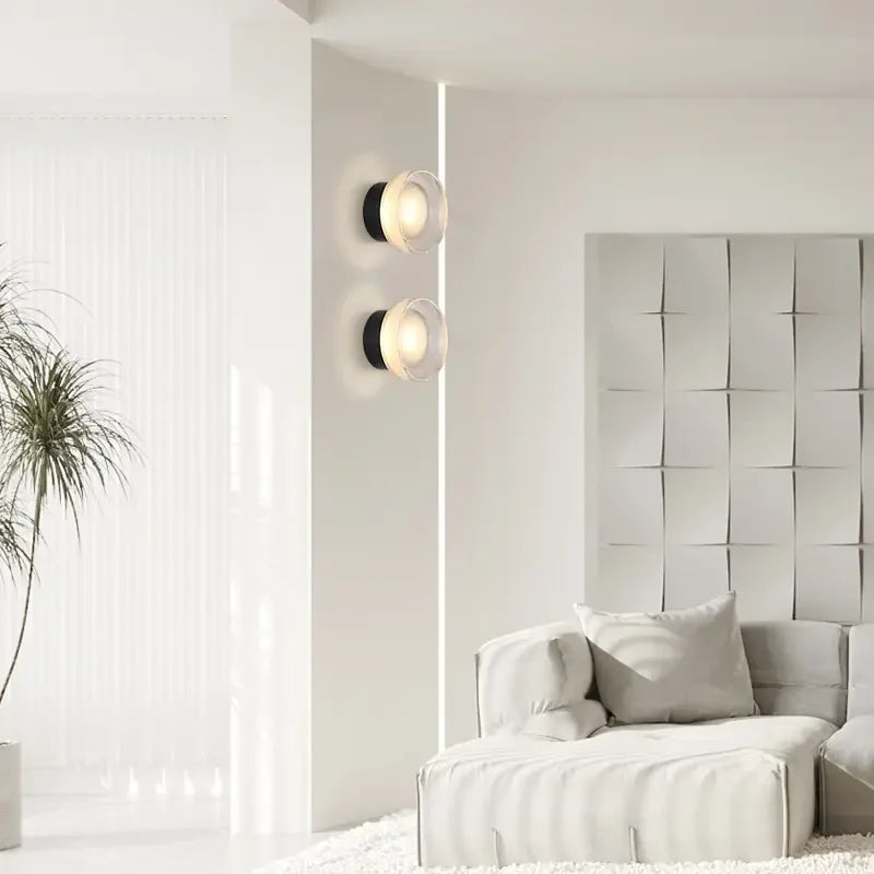 Nordic Luxury | Wall Sconce Lighting with Artistic Stained Glass Shade | Elegant Ambient Illumination for Modern Spaces