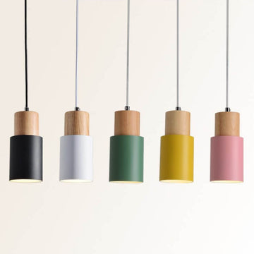 Nordic Macaron | Colorful LED Pendant Light with Adjustable Chain | Modern Kitchen Pendant Lighting for Stylish Living Spaces